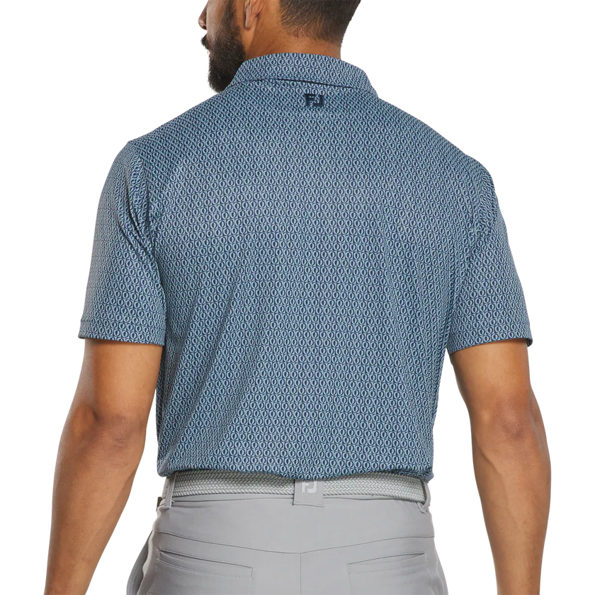 2026 FootJoy Men's Modernist Pique Polo - Steel Blue/Navy