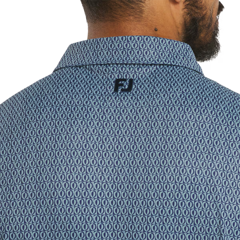 2026 FootJoy Men's Modernist Pique Polo - Steel Blue/Navy