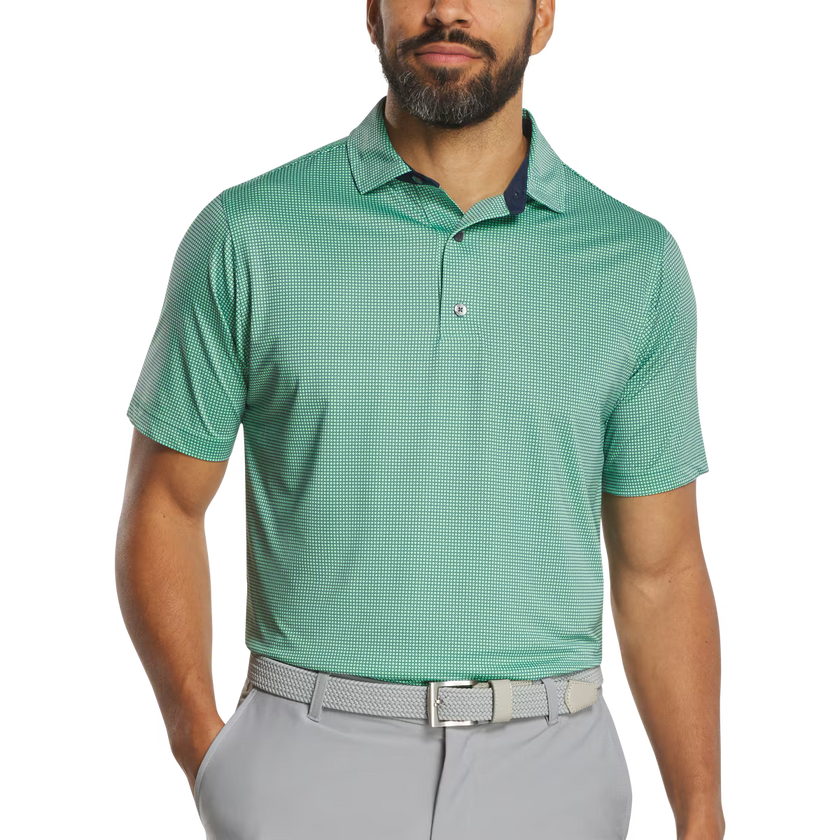 2026 FootJoy Circle Foulard Lisle Polo - Seafoam/Navy