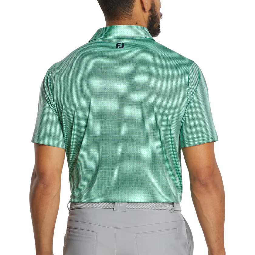 2026 FootJoy Circle Foulard Lisle Polo - Seafoam/Navy