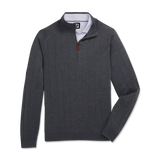 2026 FootJoy Men's Wool Blend Drop Needle Lined Pullover - Charcoal
