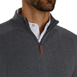 2026 FootJoy Men's Wool Blend Drop Needle Lined Pullover - Charcoal
