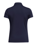 Under Armour Women's Playoff Short Sleeve Polo - Midnight Navy/Halo Grey