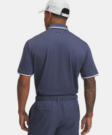 2025 Under Armour Men's Playoff 3.0 Rib Polo - Downpour Grey/Midnight Navy