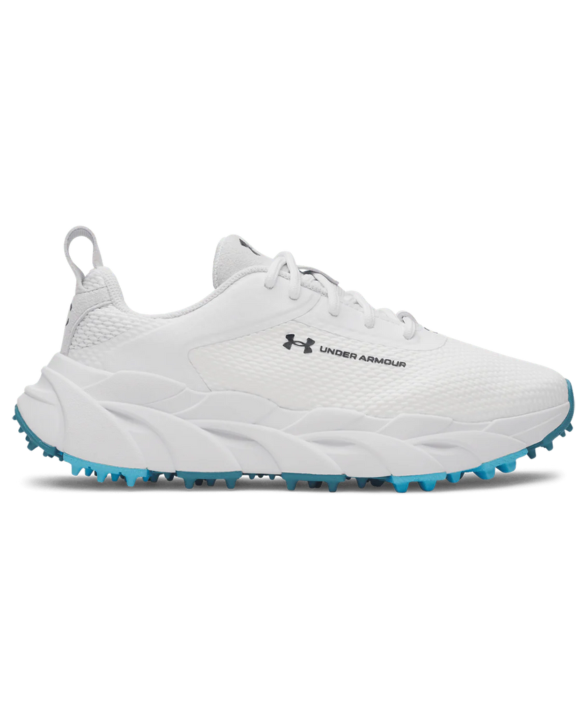 Under Armour Women's Halo Hybrid Spikeless Golf Shoe - White/White/Midnight Navy