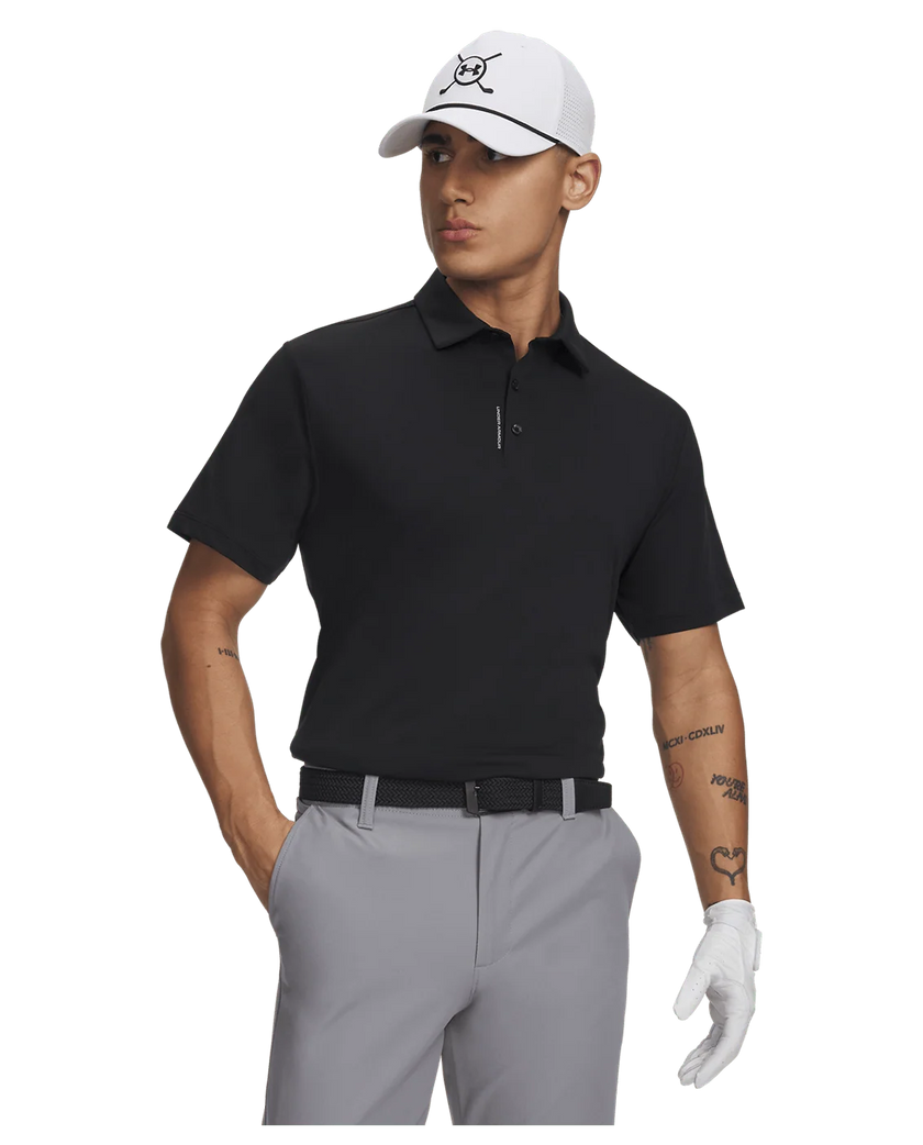 Under Armour Men's Drive Bonded Polo - Black/Steel