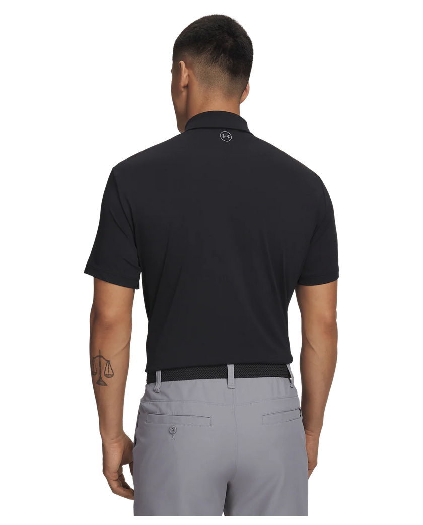 Under Armour Men's Drive Bonded Polo - Black/Steel