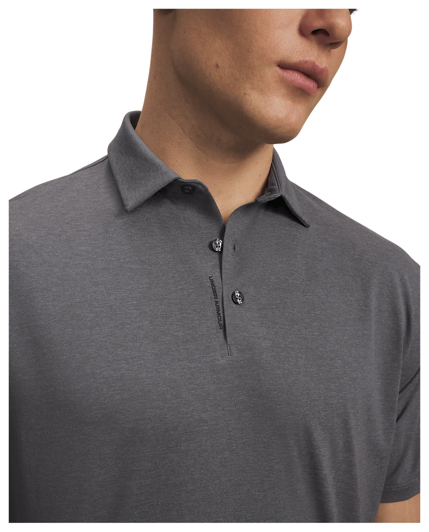 Under Armour Men's Drive Bonded Polo - Castlerock/Titan Grey/Black