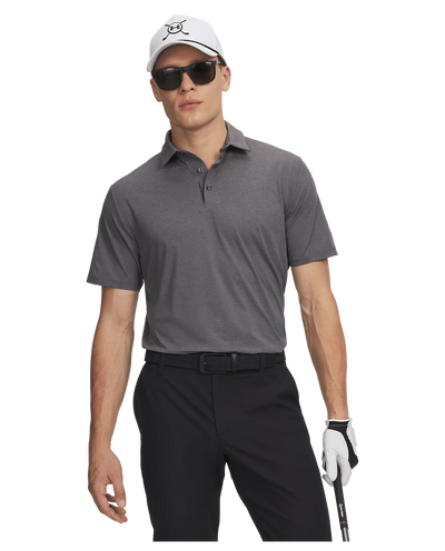 Under Armour Men's Drive Bonded Polo - Castlerock/Titan Grey/Black
