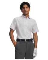 Under Armour Men's Drive Printed Polo - Halo Grey/White/Castlerock