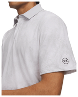 Under Armour Men's Drive Printed Polo - Halo Grey/White/Castlerock