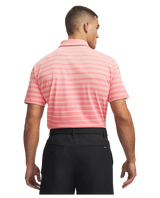 Under Armour Men's Drive Stripe Polo - Posh Pink/Midnight Navy