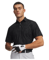 Under Armour Men's Drive Jacquard Polo - Black/Anthracite/Halo Grey