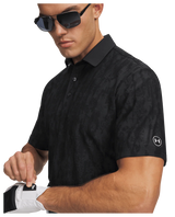 Under Armour Men's Drive Jacquard Polo - Black/Anthracite/Halo Grey