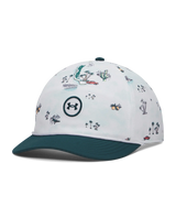 Under Armour Men's Drive Mid Nylon Adjustable Hat - White/Arden Green/Arden Green