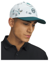 Under Armour Men's Drive Mid Nylon Adjustable Hat - White/Arden Green/Arden Green