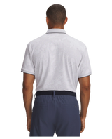 Under Armour Men's ArmourDry Jacquard Polo - White/Halo Grey/Castlerock