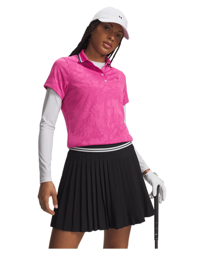 Under Armour Women's ArmourDry Jacquard Polo - Virtual Pink/Virtual Pink