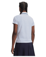 Under Armour Women's ArmourDry Printed Polo - White/Aegean Blue/Midnight Navy
