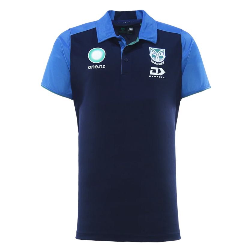 2026 NZ Warriors Men's Golf Polo - Navy