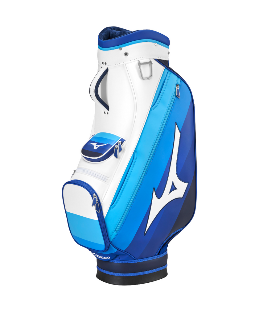 2025 Mizuno Tour Cart Golf Bag - White/Blue