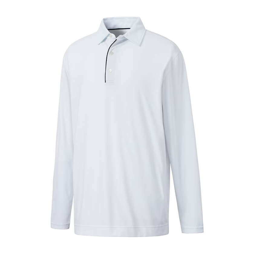 FootJoy Men's Performance Long Sleeve Sun Protection Polo - White