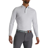 FootJoy Men's Performance Long Sleeve Sun Protection Polo - White
