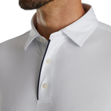 FootJoy Men's Performance Long Sleeve Sun Protection Polo - White