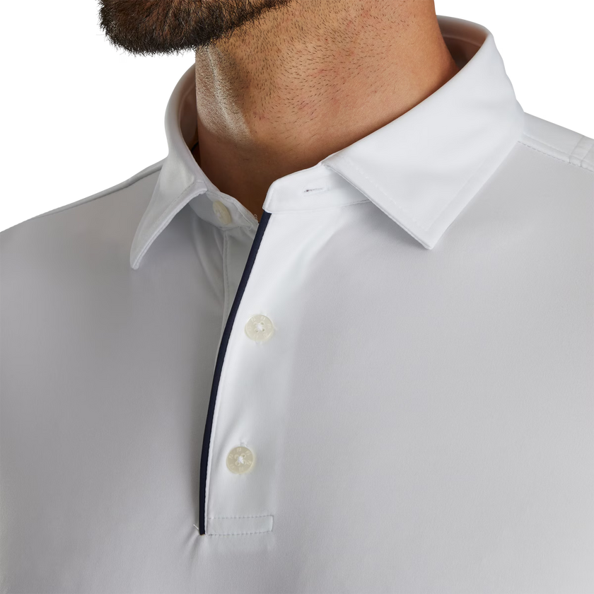 FootJoy Men's Performance Long Sleeve Sun Protection Polo - White