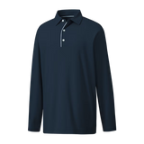 FootJoy Men's Performance Long Sleeve Sun Protection Polo - Navy