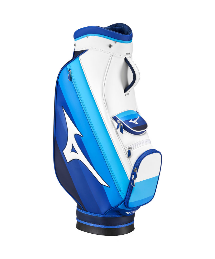 2025 Mizuno Tour Cart Golf Bag - White/Blue