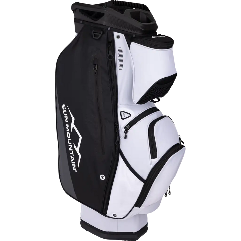 2025 Sun Mountain C130 Sync Cart Bag - White/Black