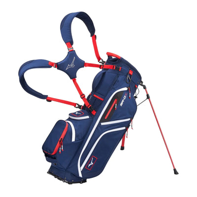 Mizuno BR-DX 14 Way Stand Bag - Navy/Red