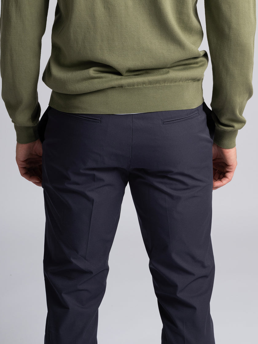 2025 Cross Men's Byron Lux Chinos - Navy (34 Leg Length)