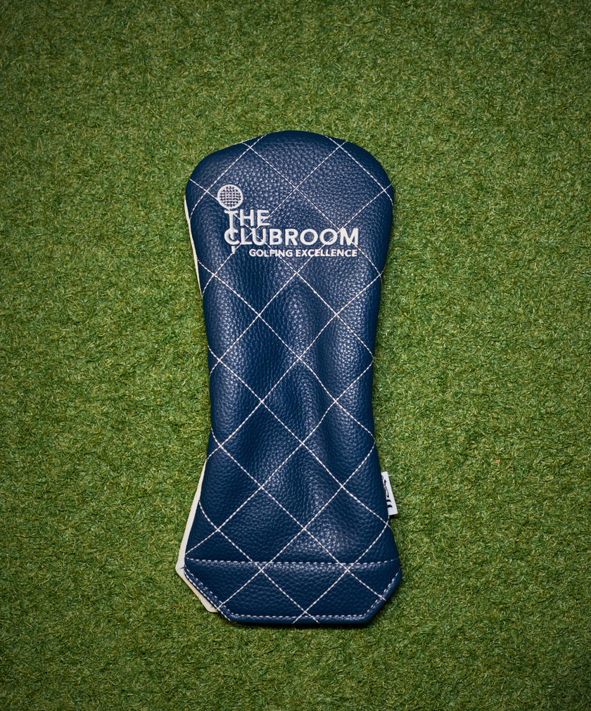 Clubroom Elite Two Tone Vintage Quilt Stitch Fairway Headcover - Navy/White