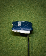 Clubroom Elite Two Tone Vintage Quilt Stitch Mallet Putter Headcover - Navy/White