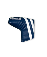 Clubroom Heritage Elite Track Blade Putter Cover - Navy and White