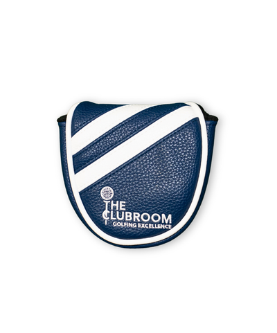 Clubroom Heritage Elite Track Mallet Putter Cover - Navy and White