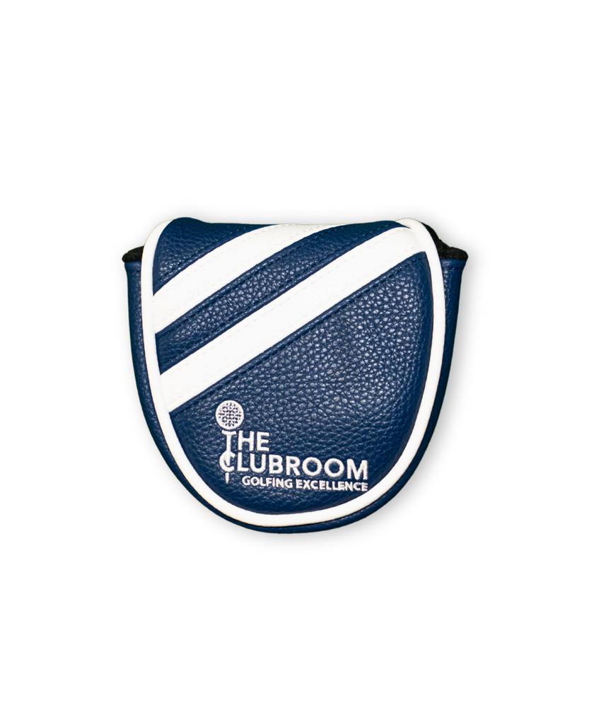 Clubroom Heritage Elite Track Mallet Putter Cover - Navy and White