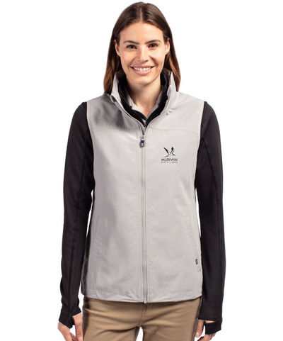 Cutter & Buck Ladies Charter Eco Vest - Polished (Muriwai Golf Links Logo)