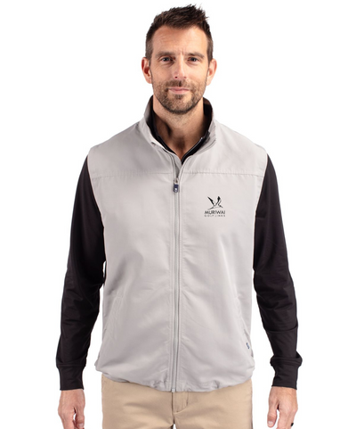 Cutter & Buck Mens Charter Eco Vest - Polished (Muriwai Golf Links Logo)