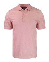 2025 Cutter & Buck Men's Pike Eco Symmetry Print Polo - White/Red