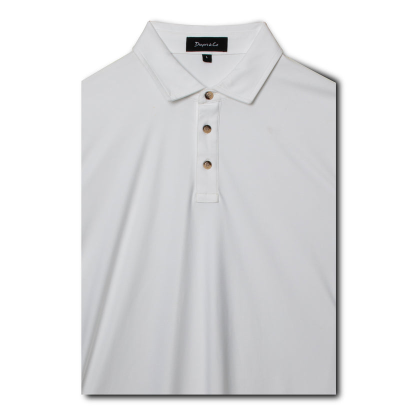 2023 Dwyers & Co Mens Short Sleeve Polo - White