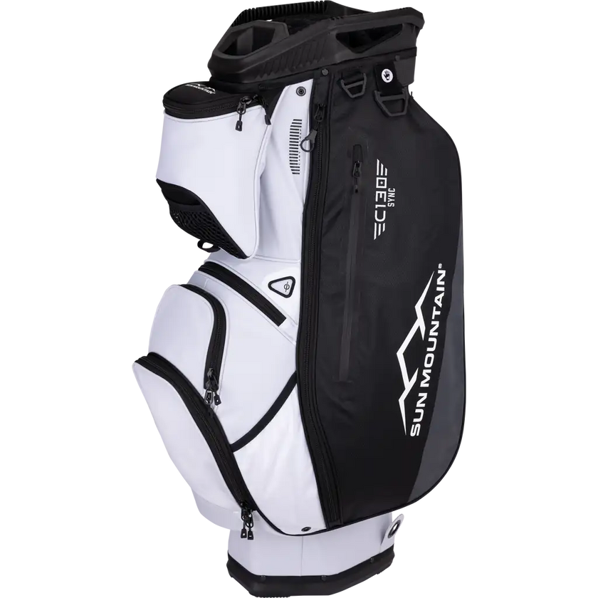 2025 Sun Mountain C130 Sync Cart Bag - White/Black
