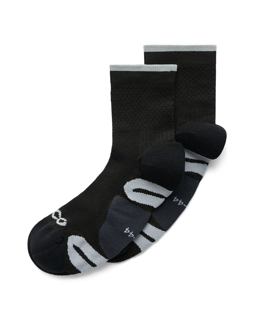 Ecco Men's Tour Lite Mid-Cut Sock - Black
