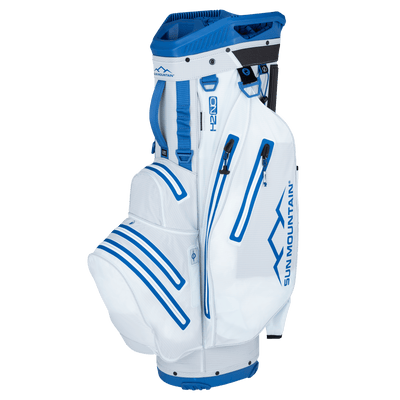 2024 Sun Mountain H2NO Lite Cart Bag - Powder/Pacific Blue