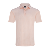 2025 FootJoy Men's Skyscrapper Print Lisle Self Collar Polo - Sunset/White