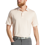 2025 FootJoy Men's Skyscrapper Print Lisle Self Collar Polo - Sunset/White