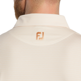 2025 FootJoy Men's Skyscrapper Print Lisle Self Collar Polo - Sunset/White