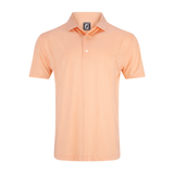 2025 FootJoy Men's Pinwheel Print Lisle Self Collar Polo - Sunset